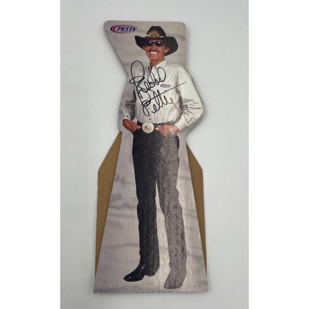Richard Petty Signed Mini Standee Cardboard 14"